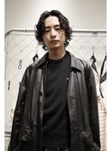 メンズミディアムパーマスタイルT