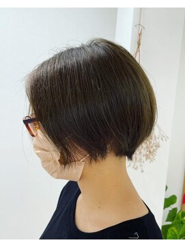 グランデュール 東静岡池田店(GRANDEUR) 東静岡ショートボブくびれショートイルミナカラー顔周りレイヤー