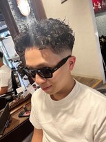 ワンワンオー バーバーショップ 長浜店(@110 BARBER SHOP)&nbsp;無造作ショートパーマ