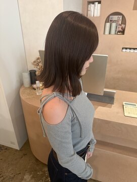 ユッカ 梅田(YUCCA) 【 YUCCA 】大人可愛いブラウンベージュ/まろやかカラー