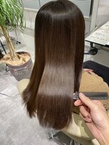 レヴリー(reverie)&nbsp;ツヤ髪ダークグレージュ　髪質改善　心斎橋