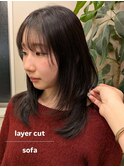 ハッシュカットレイヤースタイル