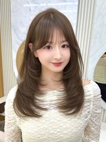 アフロートリノ(AFLOAT Leino)&nbsp;レイヤーカット　韓国前髪  韓国ヘア　顔周り　2wayバング