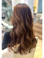 カミオ シオン(KAMIO CION) 【大人フェミニン】艶感ショコラブラウン×極上ゆるふわロング