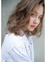 ヴェルダ 池袋店(verda)&nbsp;外国人風無造作カット×グレージュ×束感ロブ