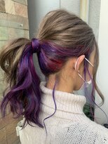 ヘアーデザインルアナ(Hair design Luana.)&nbsp;インナーカラー (ピンク、パープル、ブルー)