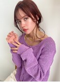 ゆるアレンジ シースルーバング bymisaki