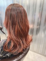 パーク(PARK.umeda)&nbsp;バレイヤージュレッドピンク