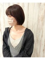 カミエ(kamie)&nbsp;＊ラベンダーグレージュ ボブ ブリーチなし 三宮美容室 神戸