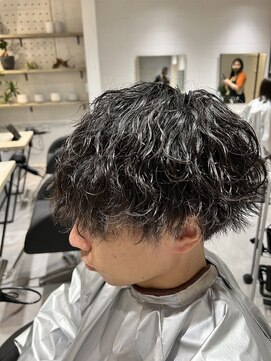 エイト 上野店(EIGHT ueno) 刈り上げマッシュ×波巻きパーマ【EIGHT上野  宮脇】