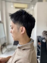ソイクフ 四条大宮店(SOY-KUFU)&nbsp;【soy-kufu】MEN'S HAIR束感ショートアッシュブラック
