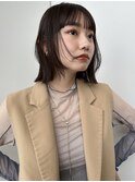 レイヤーボブ/ショコラブラウン/ショート/似合わせ/フルバング