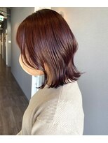 キティン 吉祥寺(kitin)&nbsp;《kitin吉祥寺》 艶感　ブルーベリーレッド　くびヘア