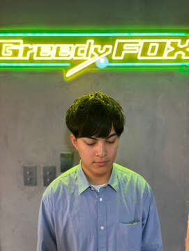 グリーディーフォックス 代々木(Greedy FOX) 波巻き/ハイライト/マッシュパーマ/ウルフ[シェービング]