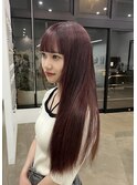 チェリーピンク10代20代ロングブリーチカラーピンクカラーレッド
