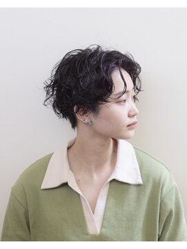 ルプラ ブリリアント(le-pla brilliant) ハンサムショート/刈り上げ/パーマ/センターパート/豊橋/田原