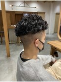 細かめメンズパーマ