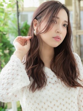 カバーヘアアンドスパ ブリス 浦和(COVER HAIR&SPA bliss) 大人可愛いミルクティーピンクレイヤーロングh3浦和20代30代40代