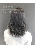 シルバー、グラデーション、インナー、エクステ、ハイライト