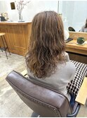 スタイリング簡単ゆるふわパーマ/レディースパーマ/セミロング