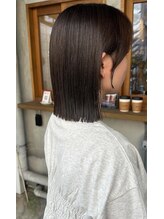 スクレ(s:;cre) 切りっぱなしボブ肩につく長さ結べるボブストレート"