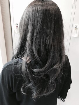 ヘアーズ ルーム(hair's RooM) ロングスタイル　アッシュグレーカラー