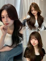 ボタン テンジン(VOTAN tenjin)&nbsp;【木串楽人】韓国ヘア/レイヤーカット/ヨシンモリ/顔周り/ロング