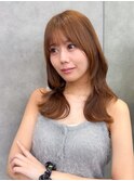 髪質改善縮毛矯正レイヤーカット顔周り前髪韓国ミニウルフ
