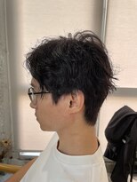 アオゾラヘアーカミノウラ(AOZORA HAIR kaminoura) メンズショートニュアンスパーマ