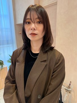 オン キャナルシティ博多前店(on) 【晴音】くびれミディアム/オリーブベージュ/ミディアム/30代