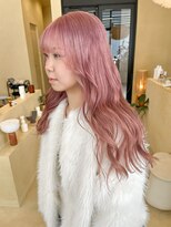 スニュウ(snuw)&nbsp;【snuw_ayano】２回ブリーチ/ピンクカラー