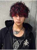 MEN’S HAIR/サーフカール/刈り上げセンターパート/ブリーチ