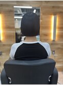 切りっぱなしボブ