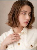 シャンパンベージュ小顔くびれヘアかきあげボブX北浦和20代30代