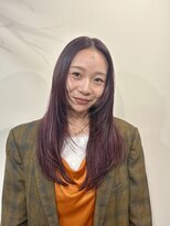 メロン 高円寺(melon)&nbsp;ピンクボルドーカラー×レイヤースタイル