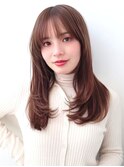髪質改善×顔周りレイヤー*ミルクチョコブラウン*河原町