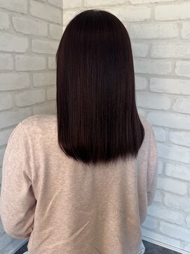 ルノン フィージュ(LUNON fieju) 黒髪クラゲヘアーオリーブグレー小顔ココアベージュ