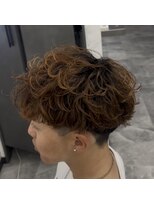 オムブランシェ 札幌(HOMME BLANCHE’)&nbsp;【yuri】ブリーチ毛海外風シャドウパーマ