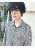 ラフなショートパーマ