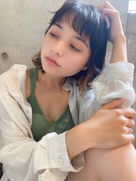 ルービック バランス 天王寺(Rubik's×Balance) ウルフレイヤーボブ×インナーカラー×毛先パーマ