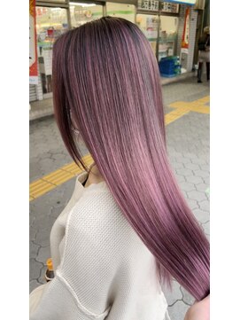 シェア 天王寺(share) バレイヤージュ/ペールピンク/share by wealstar/ベビーピンク