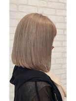 ビス ヘア アンド ビューティー 西新井店(Vis Hair＆Beauty)&nbsp;艶髪切りっぱなしロングボブホワイトベージュ