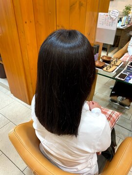 ヘアーアンドメイク エクリ 不動前店(Hair&Make equri) サラサラセミロング