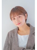 【Gallica】大人かわいい小顔丸みショート/お洒落ワイドバング