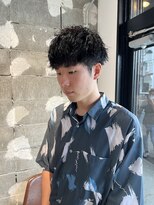 ソワ 四日市(soie)&nbsp;【soie岡村】ツイストスパイラル×波巻きパーマ／ツーブロック