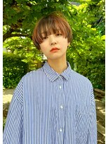 パーク(PAAQ) 【paaq田中智大】デザインカラー(オレンジ)×マッシュショート