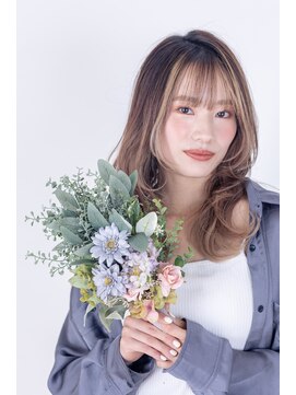 ブリング バイ スノードロップ 吉祥寺(BRING by Snowdrop) 黒髪/グレーベージュ/レイヤーロング/前髪パーマ/吉祥寺