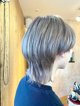 テト ヘアデザイン(tett hair design) ワンブリーチからのミルクティベージュ