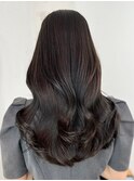 ダークブラウン_エアリーロングピンクブラウン_ba482061