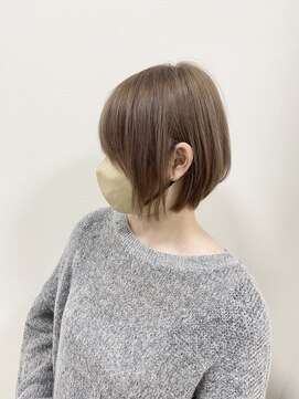 マーシュ 梅田(marshu) ショートボブ×milk tea beige